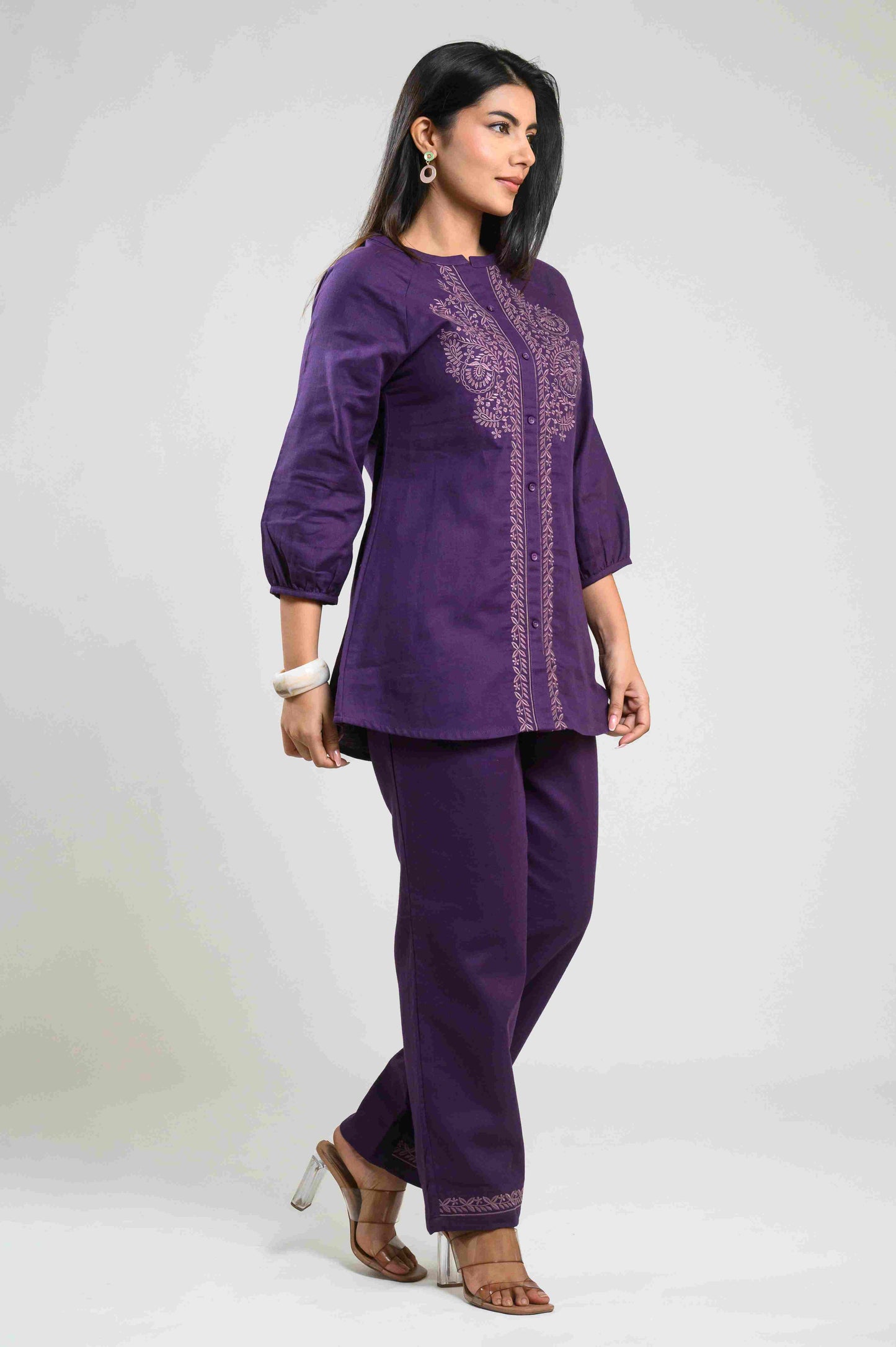 Whispers of Purple Co-ord Set - Etiquette Apparel