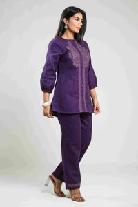 Whispers of Purple Co-ord Set - Etiquette Apparel