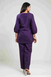 Whispers of Purple Co-ord Set - Etiquette Apparel