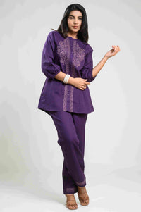 Whispers of Purple Co-ord Set - Etiquette Apparel