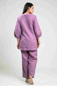 Whispers of Purple Co-ord Set - Etiquette Apparel