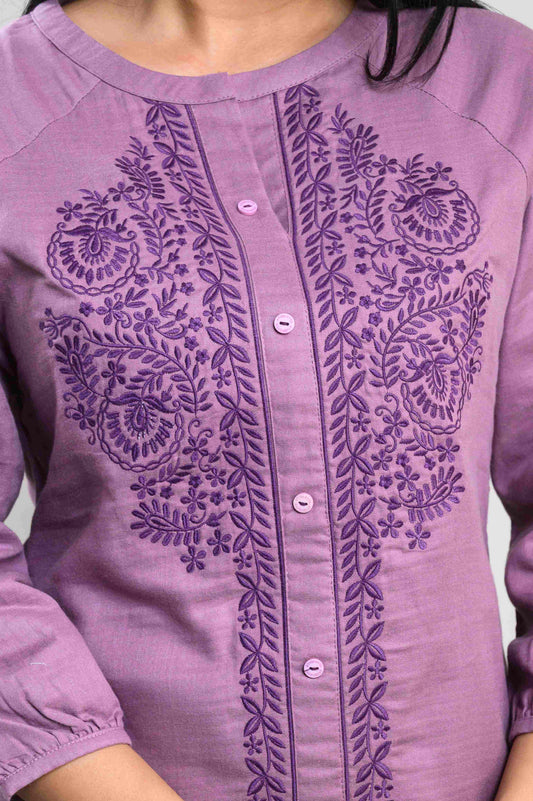 Whispers of Purple Co-ord Set - Etiquette Apparel