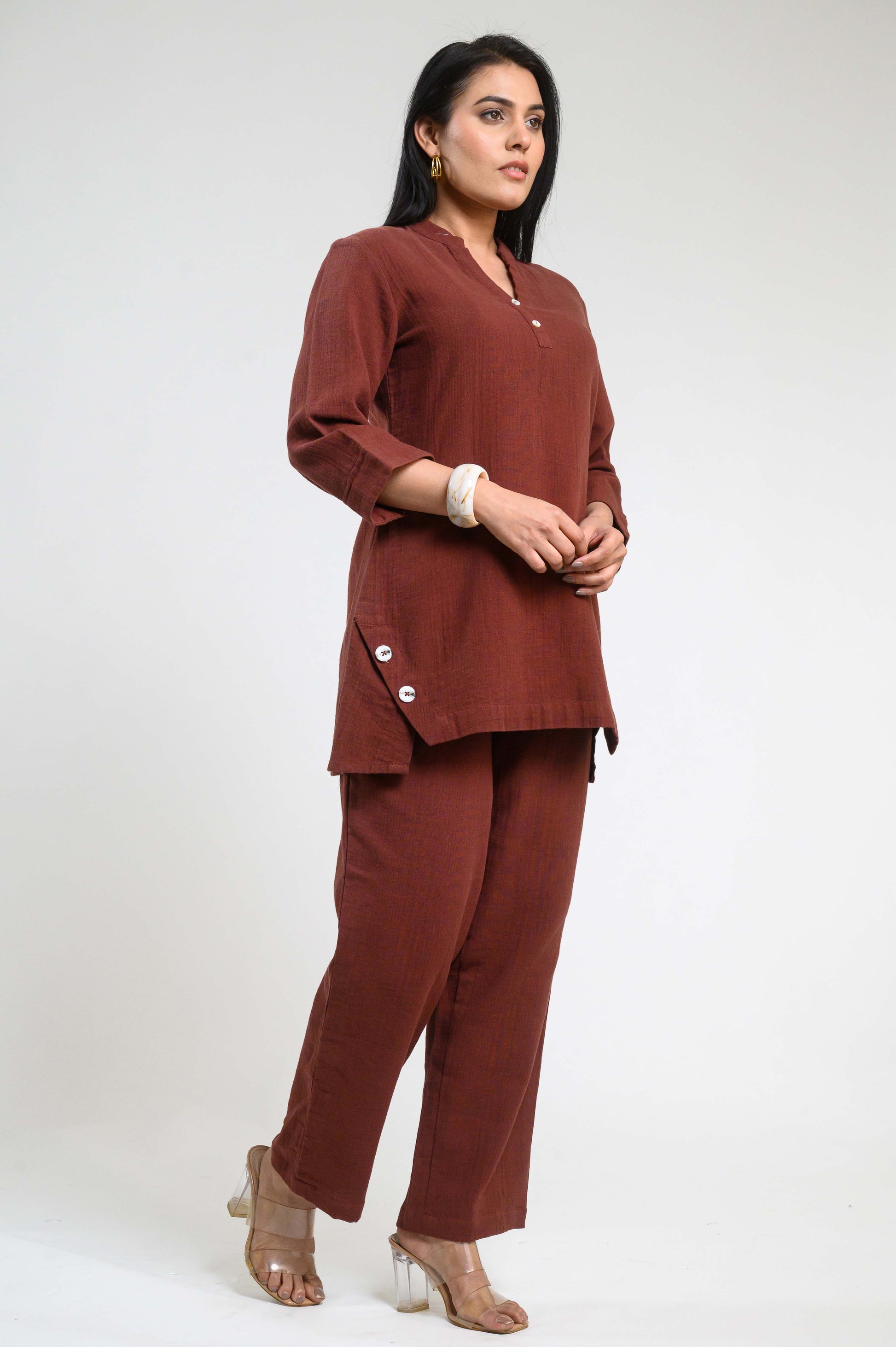 Product Carousel Image 4: Cotton luxe Classy Co-ord Set