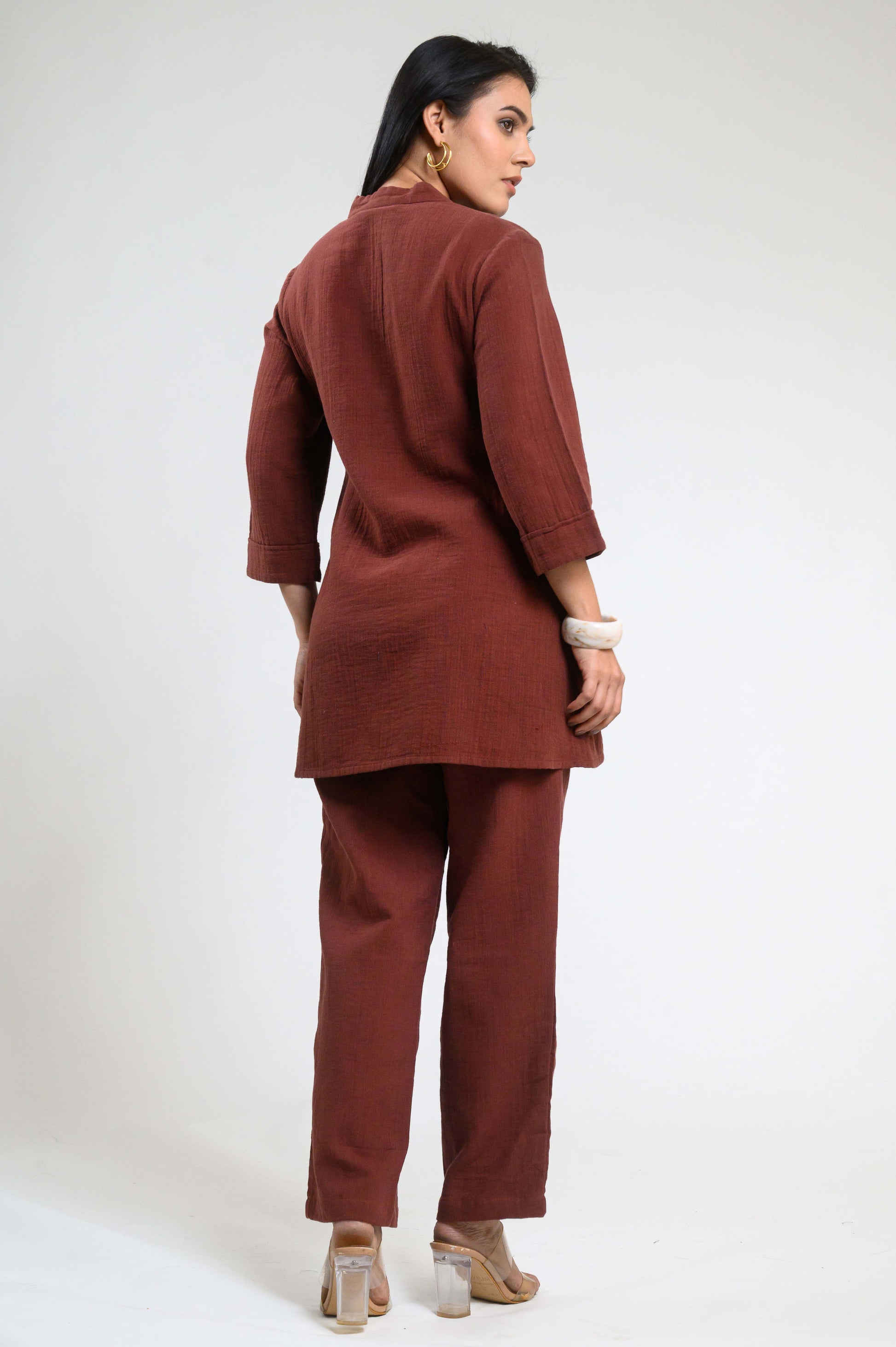 Product Carousel Image 5: Cotton luxe Classy Co-ord Set