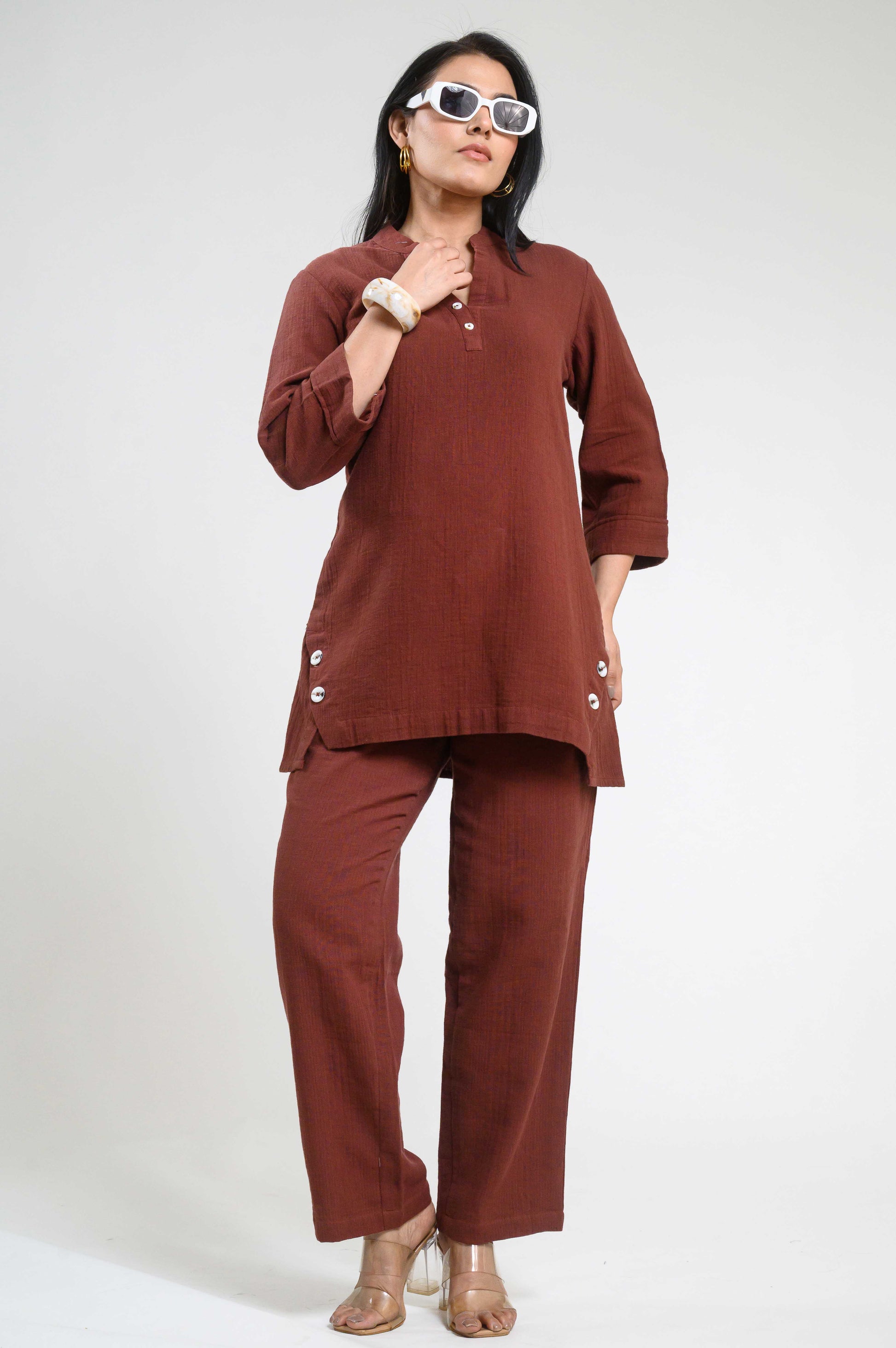 Product Carousel Image 3: Cotton luxe Classy Co-ord Set