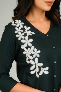 Floral Play Modal Top - Etiquette Apparel