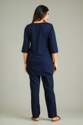 Product Carousel Image 3: Black Denim Bloom Co-ord Set