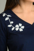 Product Carousel Image 1: Black Denim Bloom Co-ord Set