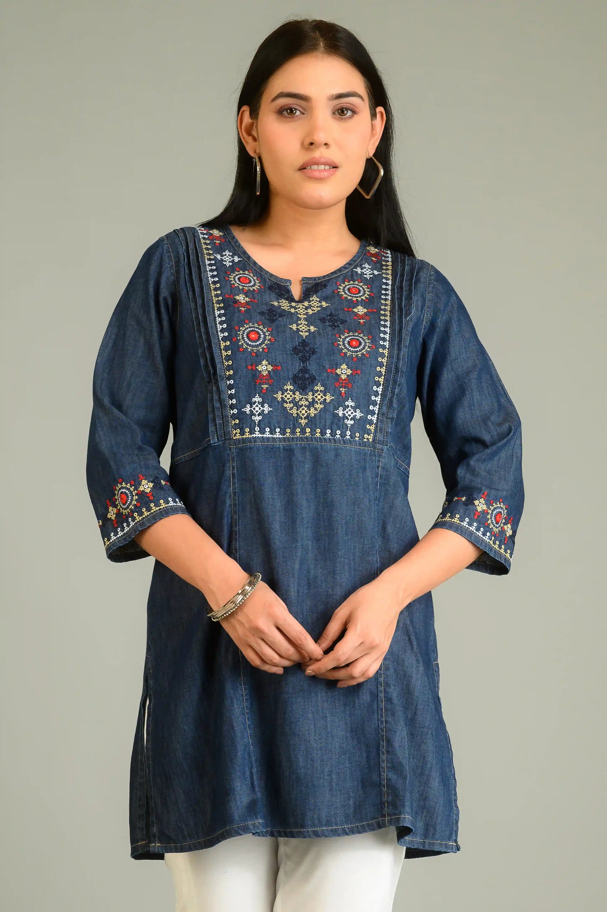 Product Carousel Image 6: Tradition in Blue Top