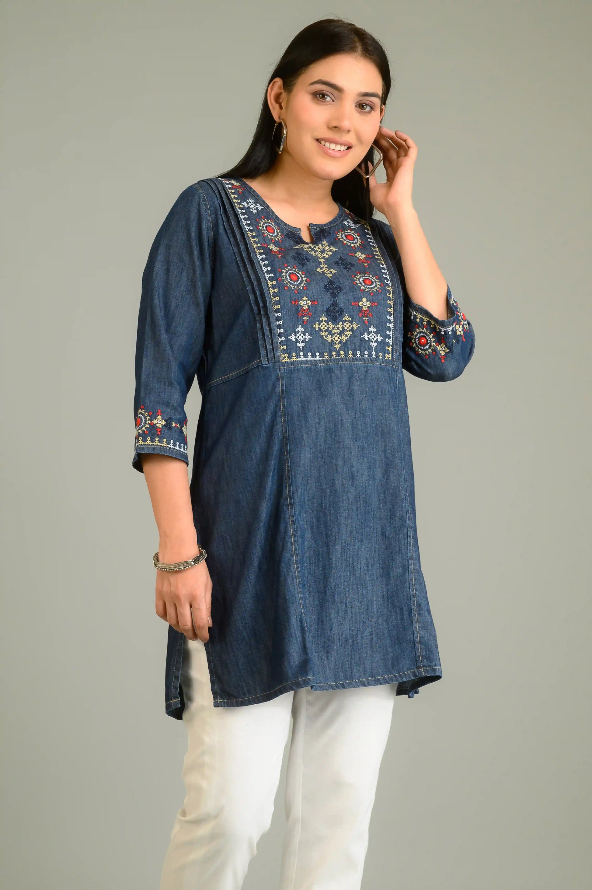 Product Carousel Image 7: Tradition in Blue Top