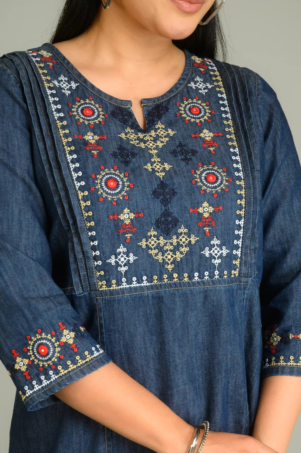 Tradition in Blue Top - Etiquette Apparel