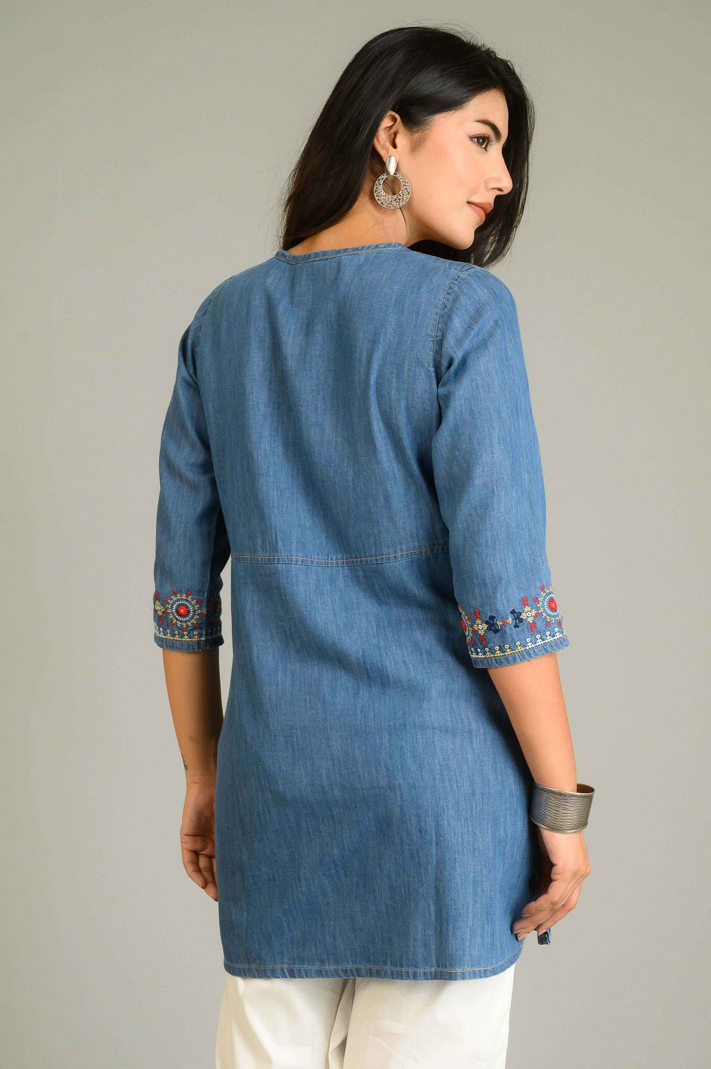 Tradition in Blue Top - Etiquette Apparel