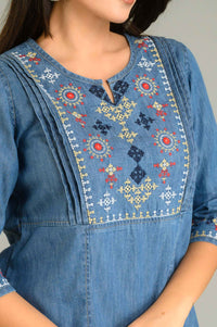 Tradition in Blue Top - Etiquette Apparel