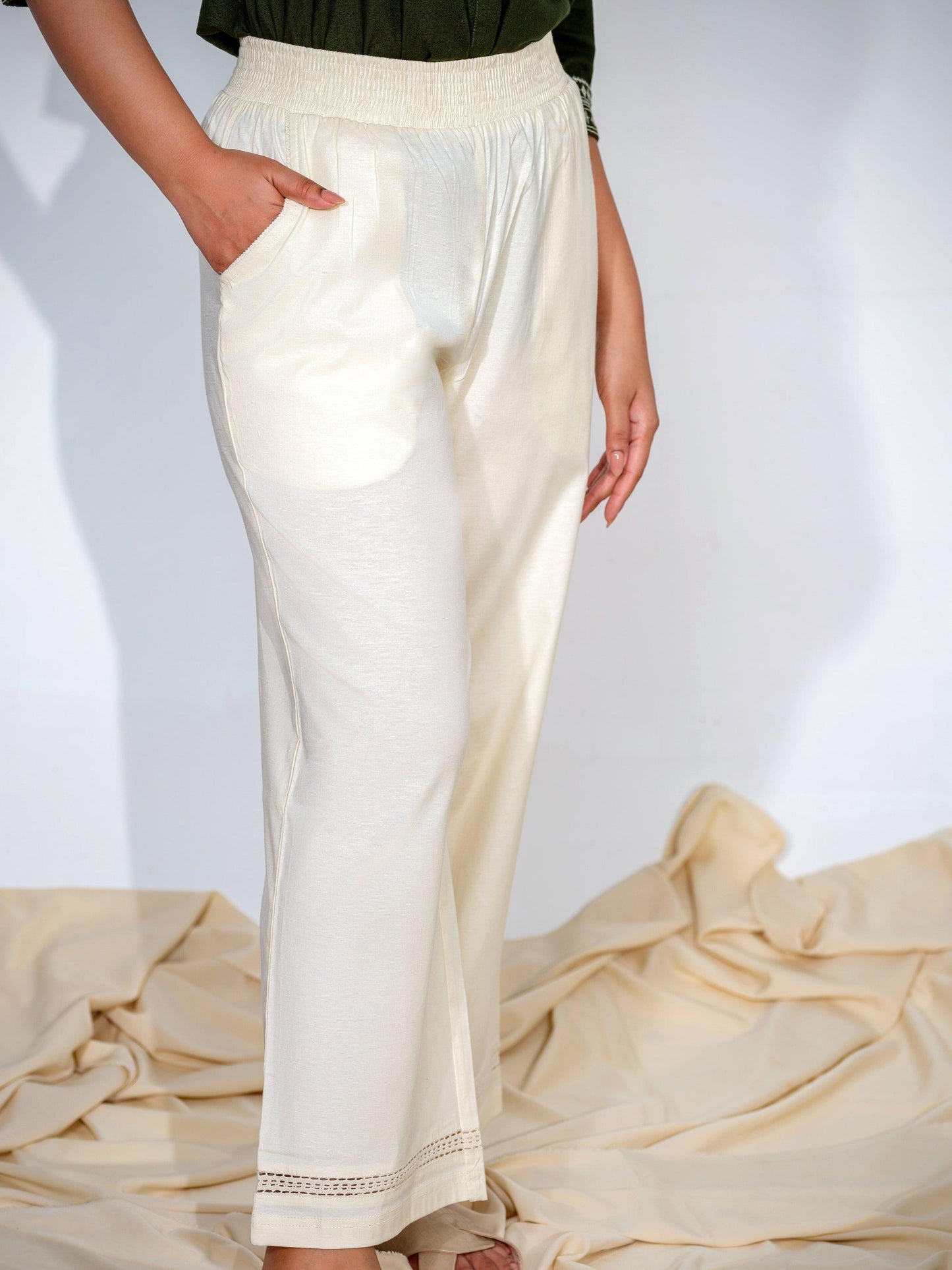 Full Broad Elasticated Pants - Etiquette Apparel