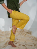 Full broad elasticated pants - Etiquette Apparel 