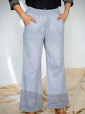 Full broad elasticated pants - Etiquette Apparel 