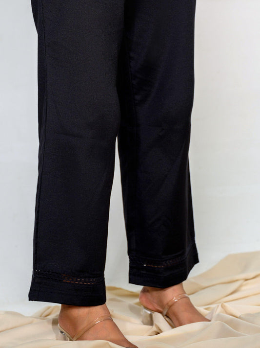 Full Broad Elasticated Pants - Etiquette Apparel
