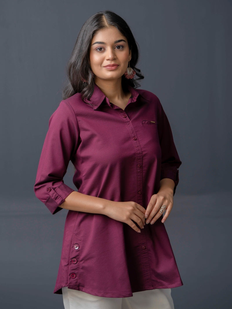 Crisp, Sturdy Solid colored Rugged top - Etiquette Apparel 