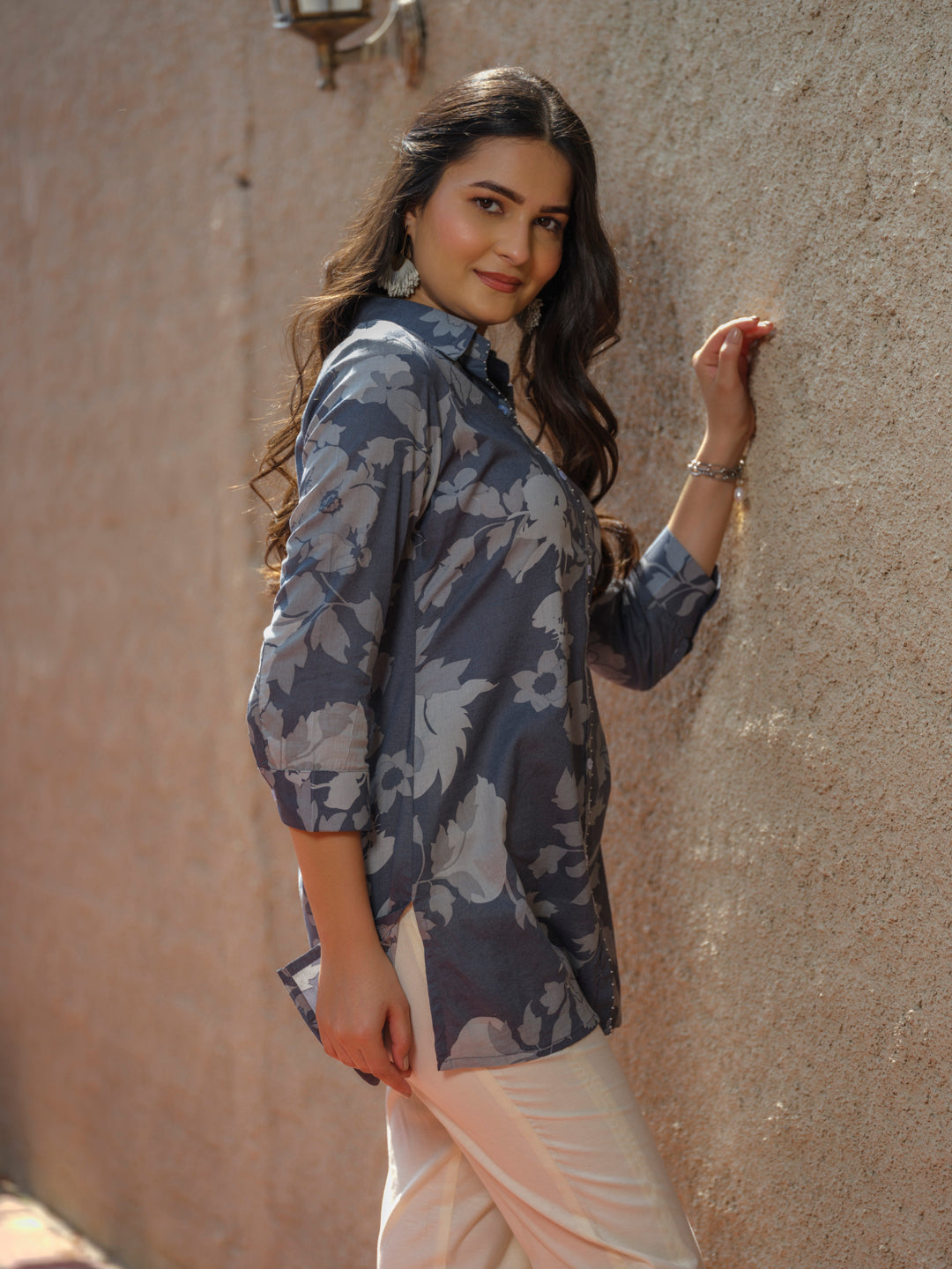 Floral Camo Print Shirt Top - Etiquette Apparel