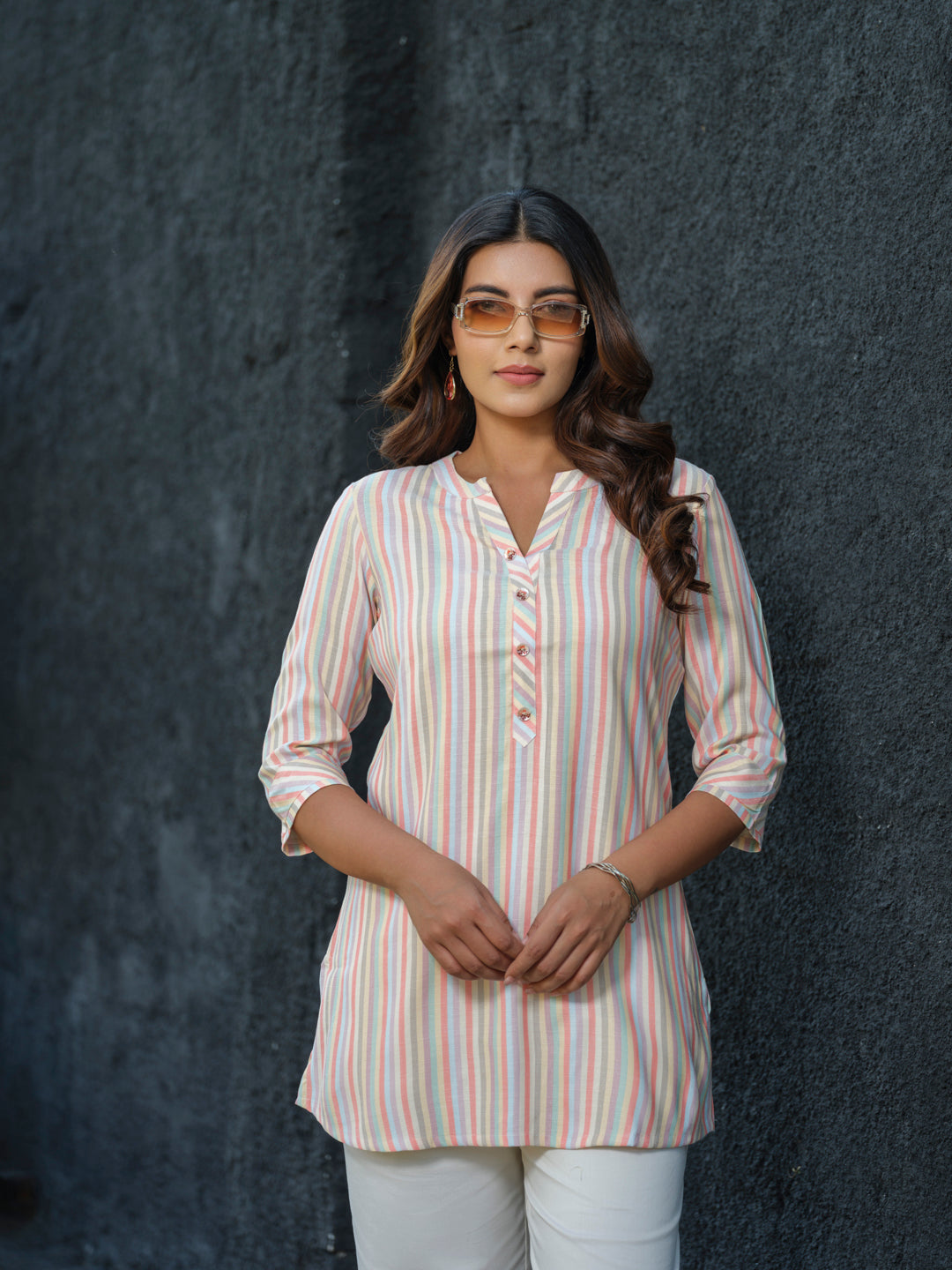 Candy Stripe Top - Etiquette Apparel 