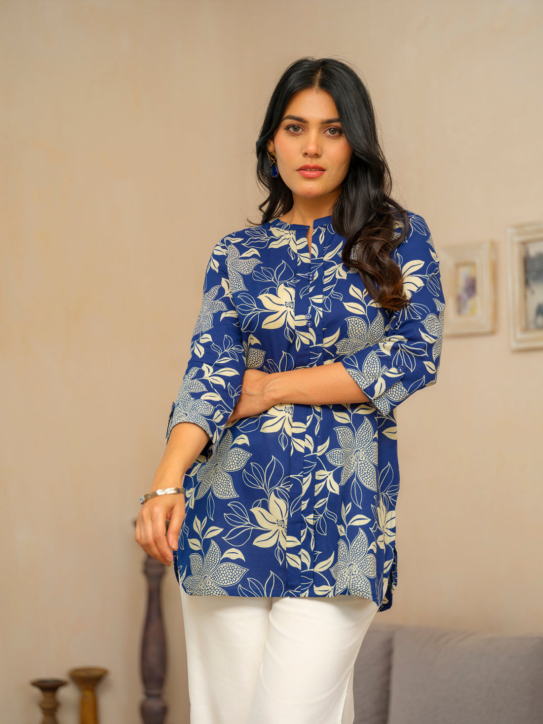 Absrtact Print Top - Etiquette Apparel 