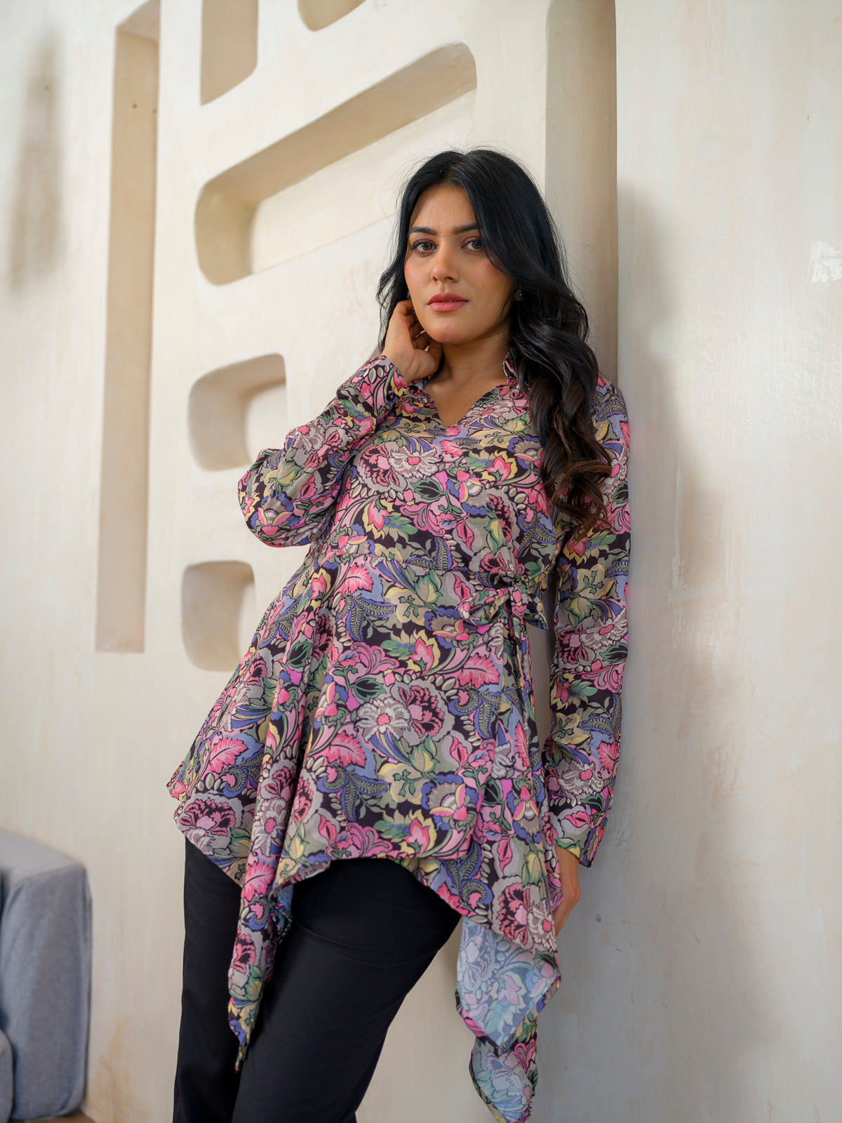 Handkerchief Hem Top - Etiquette Apparel