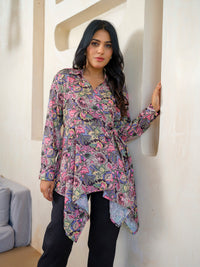 Handkerchief Hem Top - Etiquette Apparel