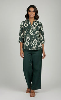 Ikkat Tales Top - Etiquette Apparel
