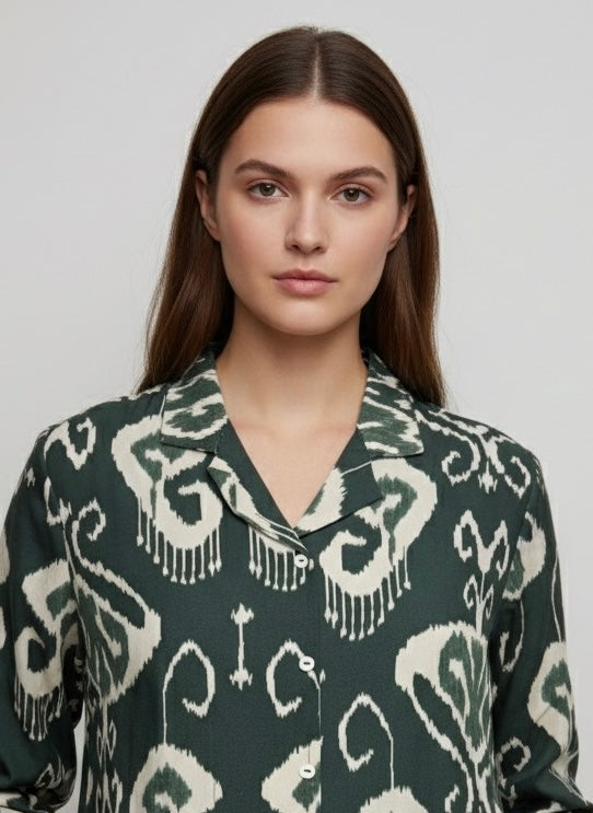 Ikkat Tales Top - Etiquette Apparel