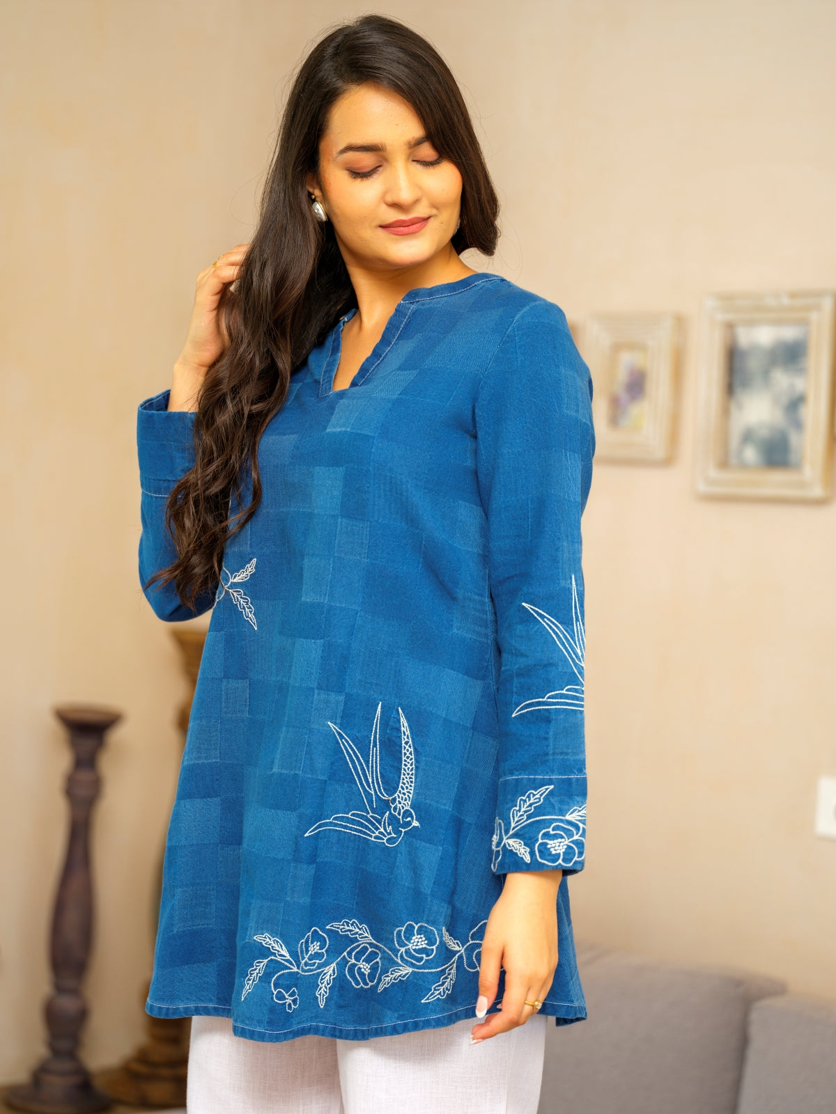 Product Carousel Image 2: Wings on denim