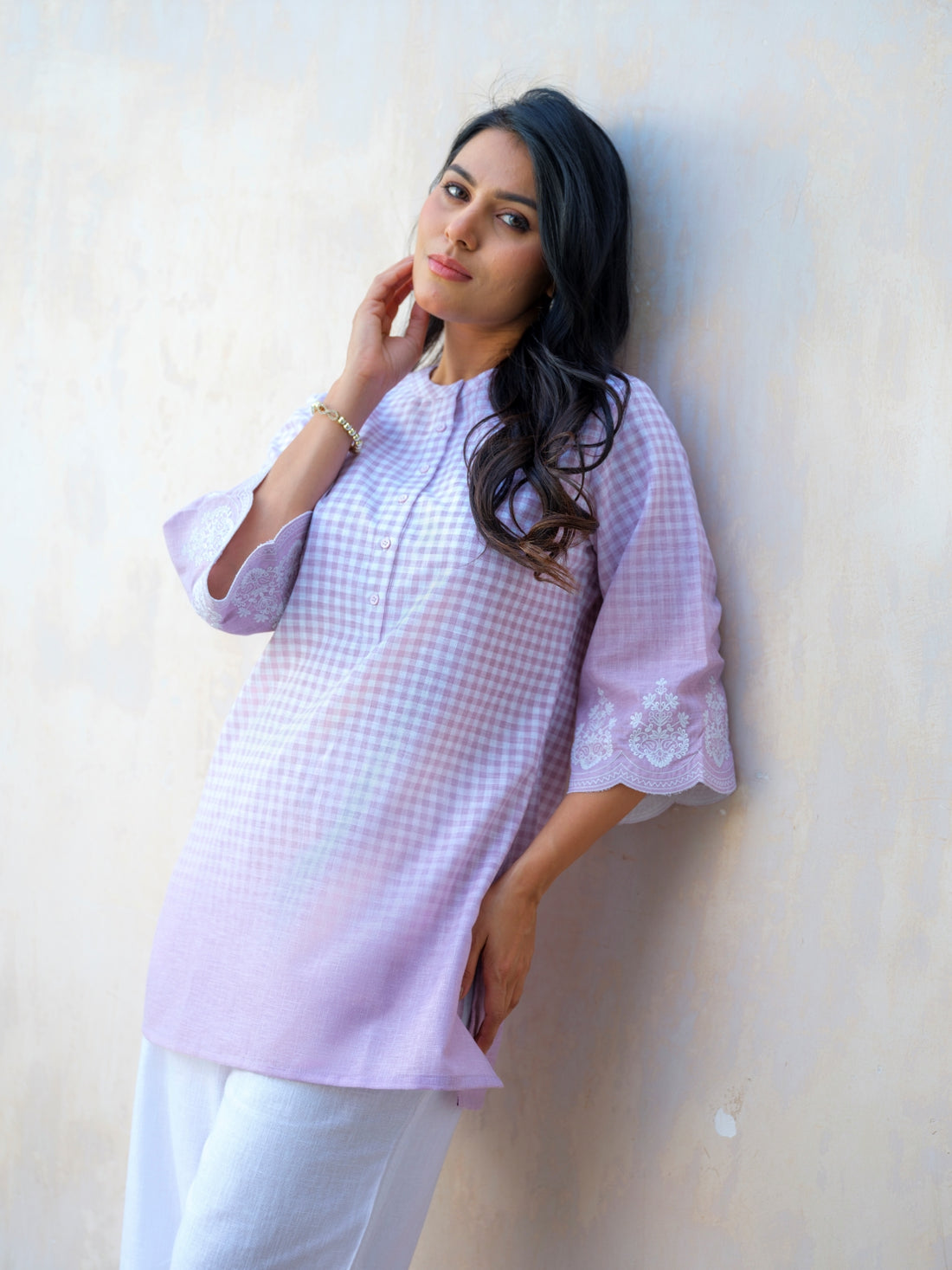 The Ombre Edit Check Top