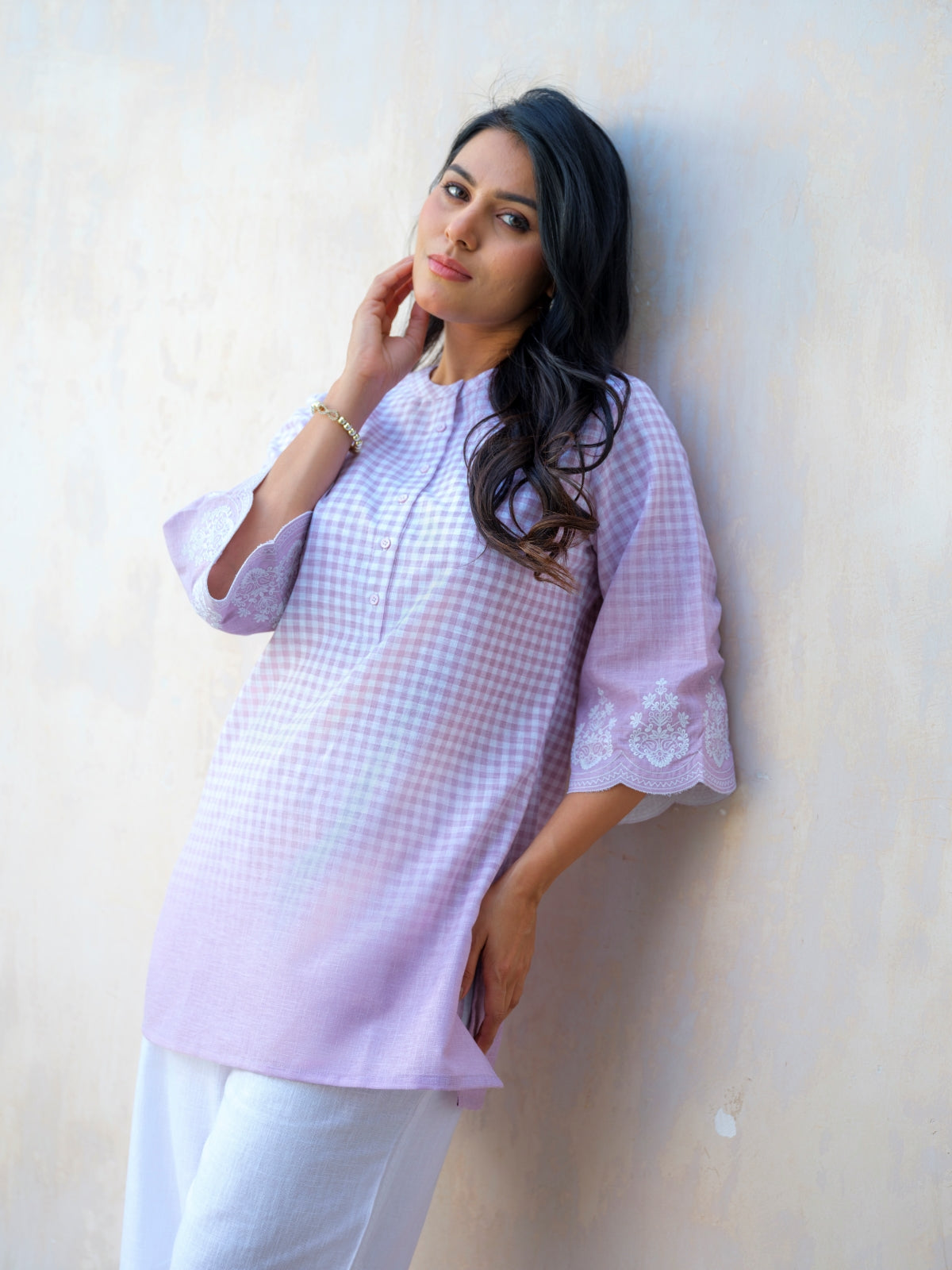 Product Carousel Image 2: The Ombre Edit Check Top
