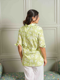 Green Floral-Play Top - Etiquette Apparel
