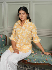 Green Floral-Play Top - Etiquette Apparel
