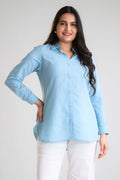 Product Carousel Image 3: Power Dressing in Soft Hues Top