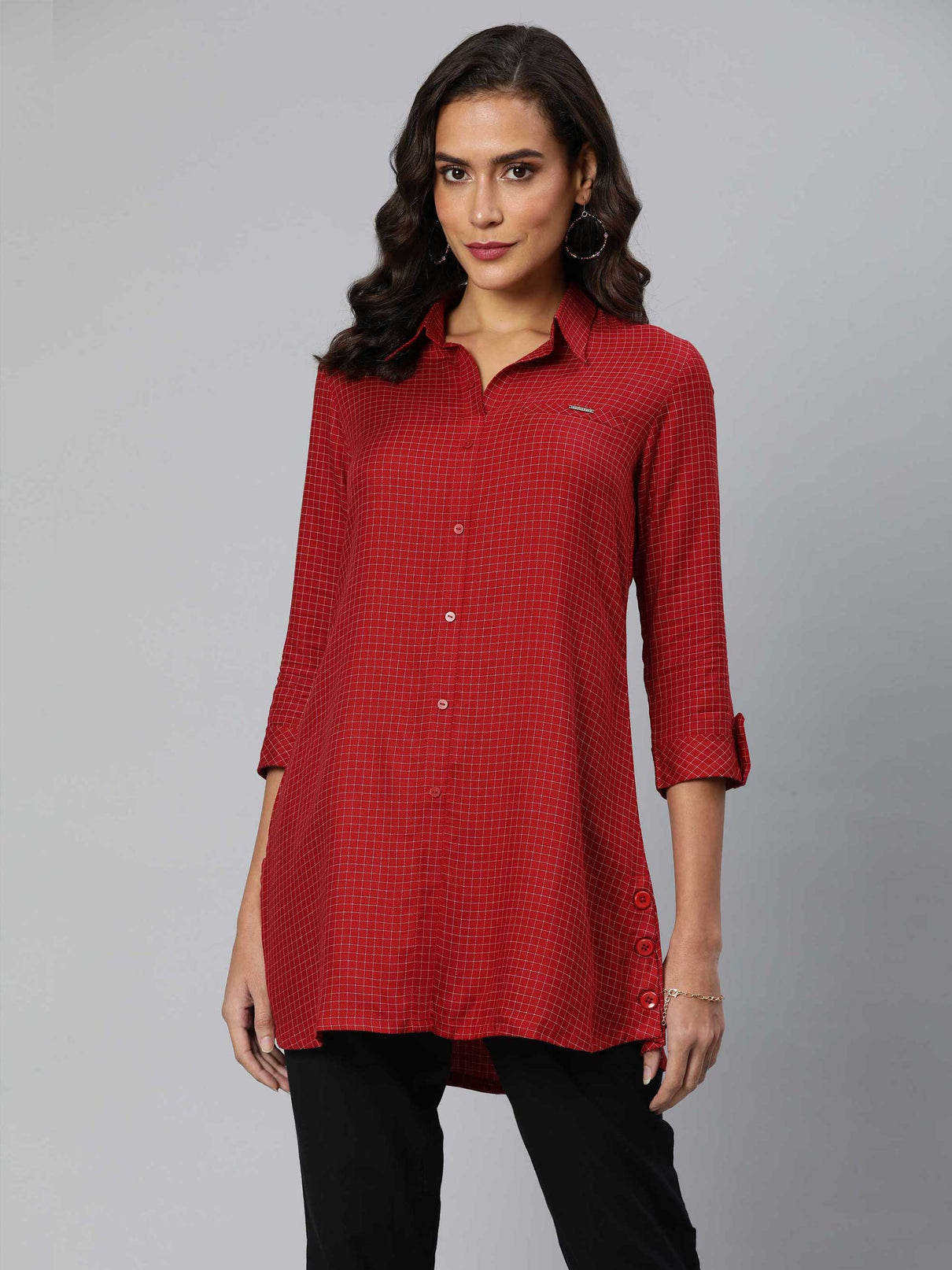 Yarn Dyed Chequered Top - Etiquette Apparel