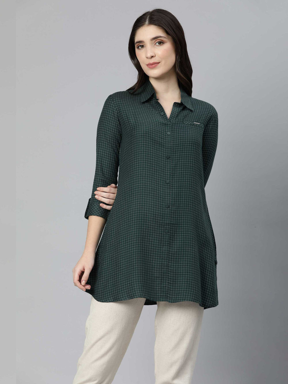 Yarn Dyed Chequered Top - Etiquette Apparel