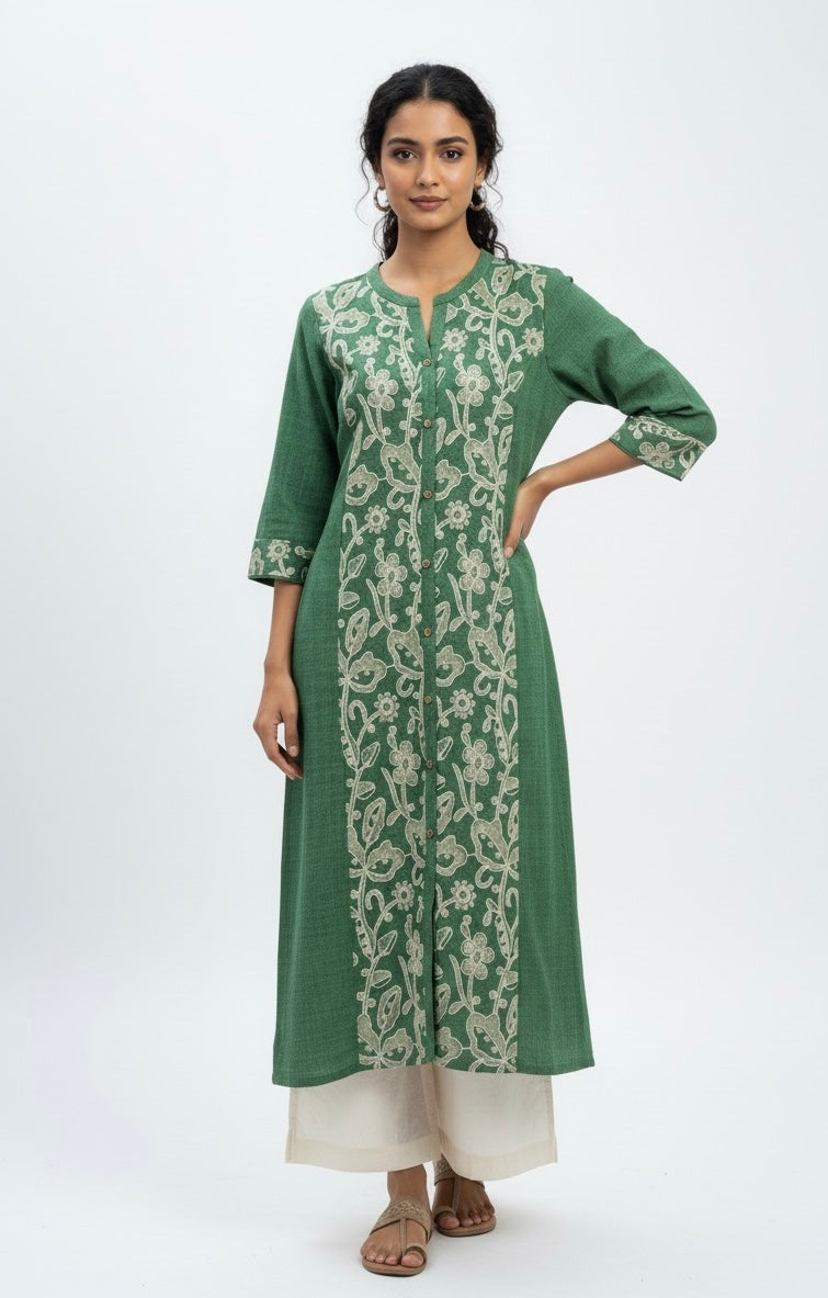 All-Over Embroidered Mal Top - Etiquette Apparel