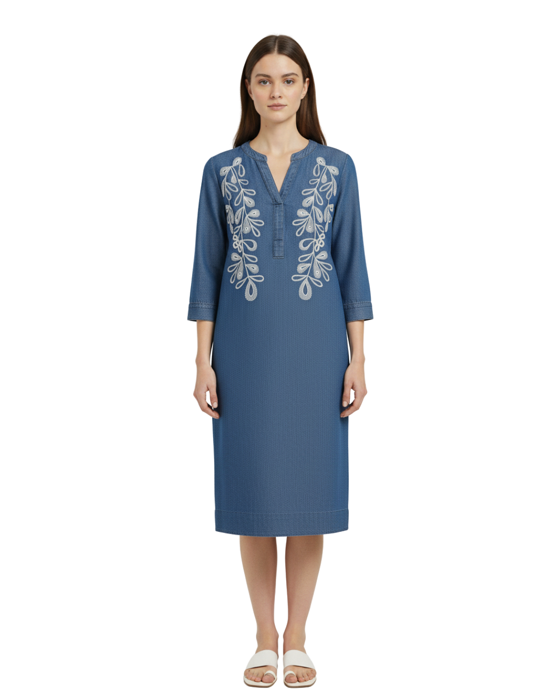 Blue Secret Indigo Dress - Etiquette Apparel
