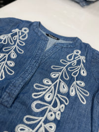 Blue Secret Indigo Dress - Etiquette Apparel