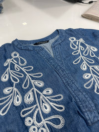 Blue Secret Indigo Dress - Etiquette Apparel