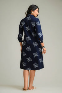 Timeless Indigo Dress - Etiquette Apparel