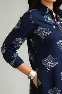 Timeless Indigo Dress - Etiquette Apparel