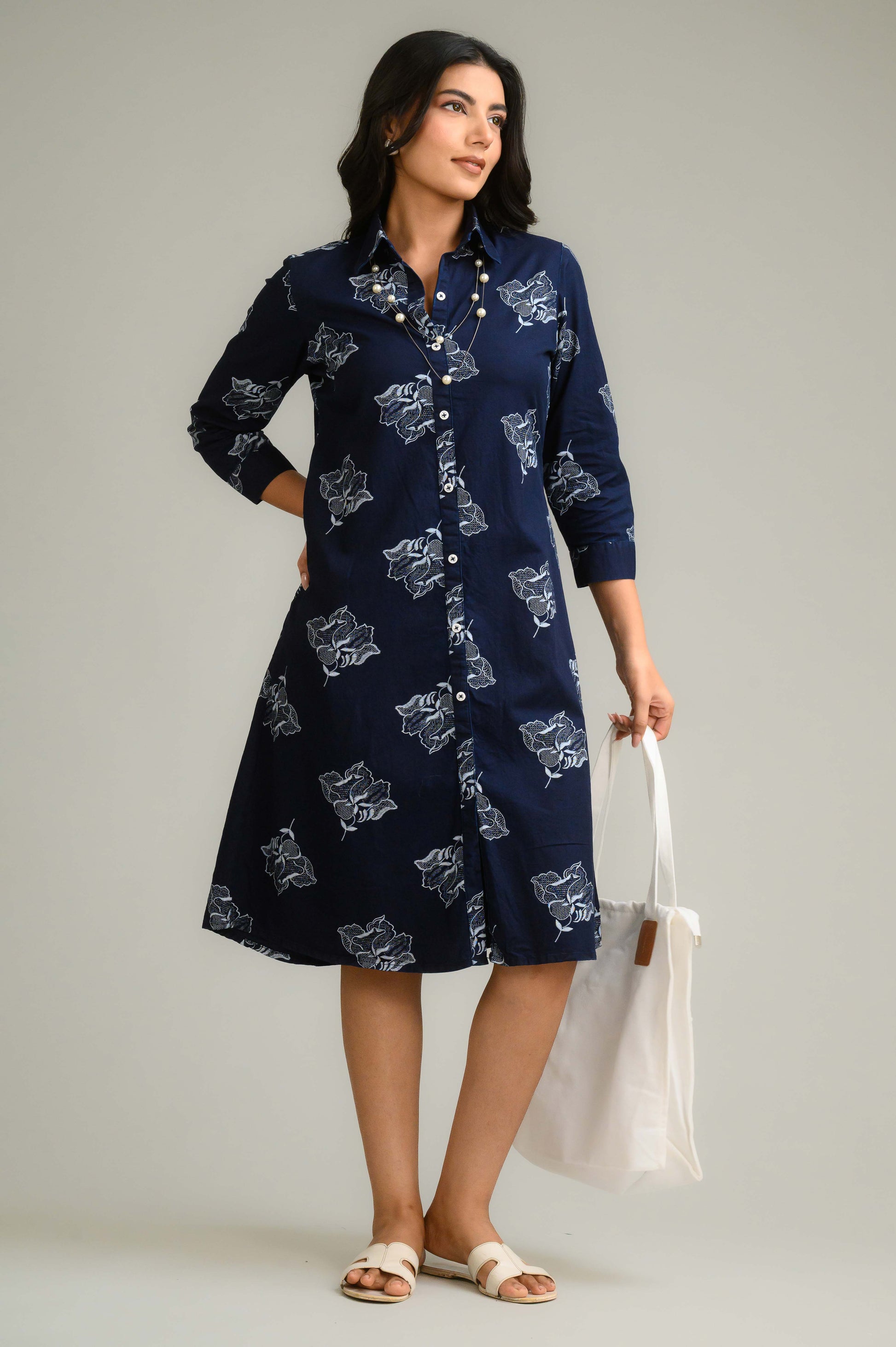 Product Carousel Image 1: Timeless Indigo Dress