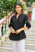 Product Carousel Image 0: Dusty Pastel Shaded Embroidered Top Off
