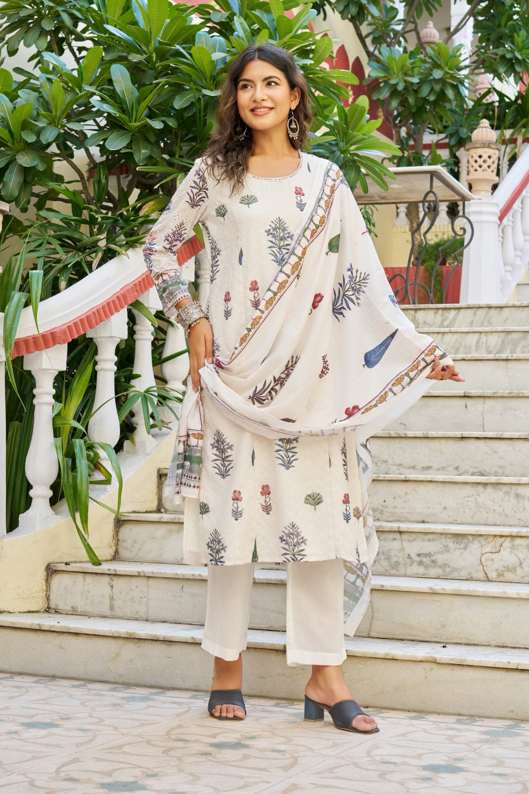 Regal Roots Dupatta Set - Etiquette Apparel