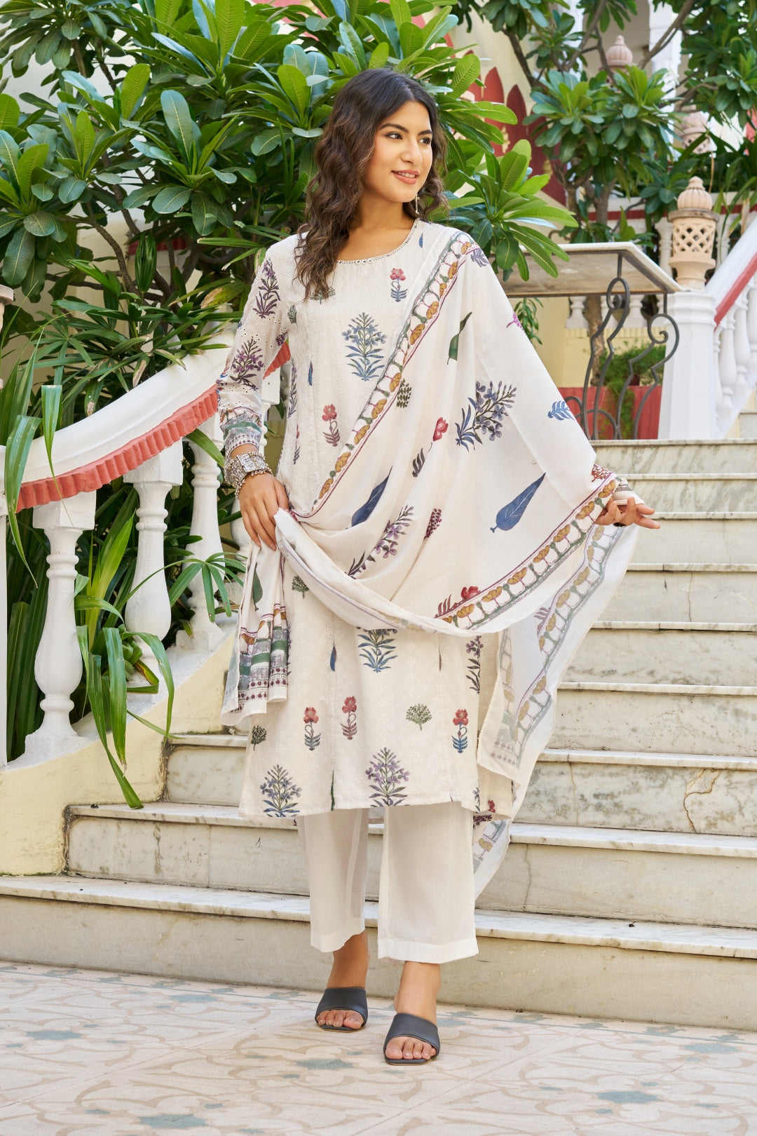 Regal Roots Dupatta Set - Etiquette Apparel