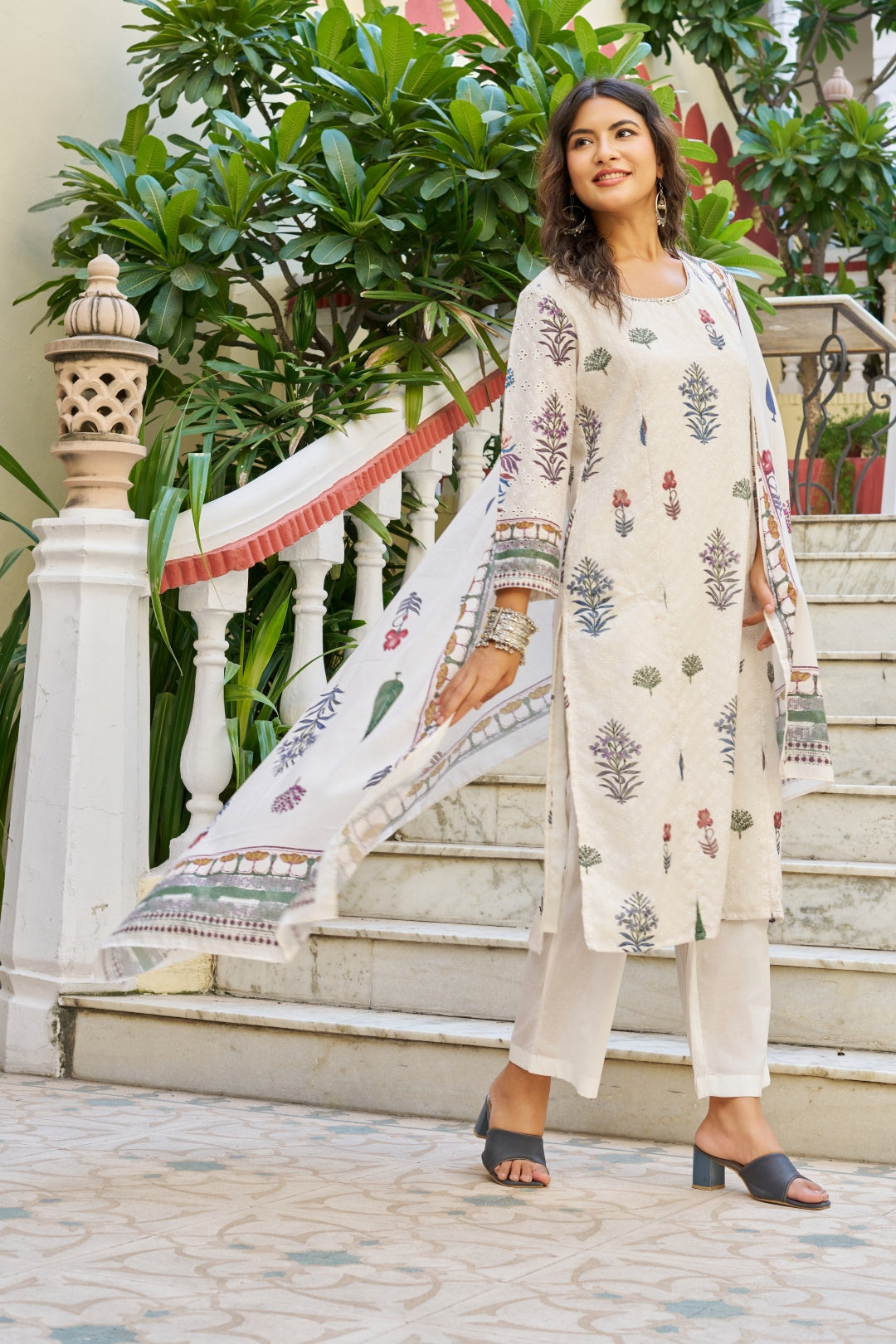 Regal Roots Dupatta Set - Etiquette Apparel