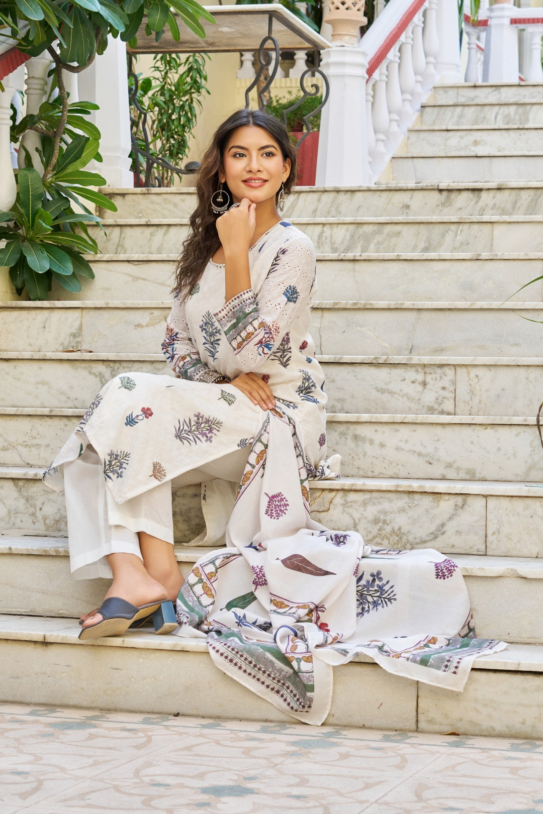 Regal Roots Dupatta Set - Etiquette Apparel