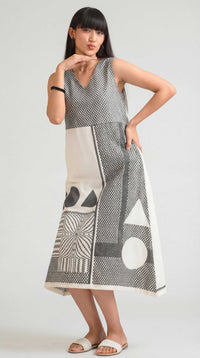 Graphic Glam Sleeveless Dress - Etiquette Apparel